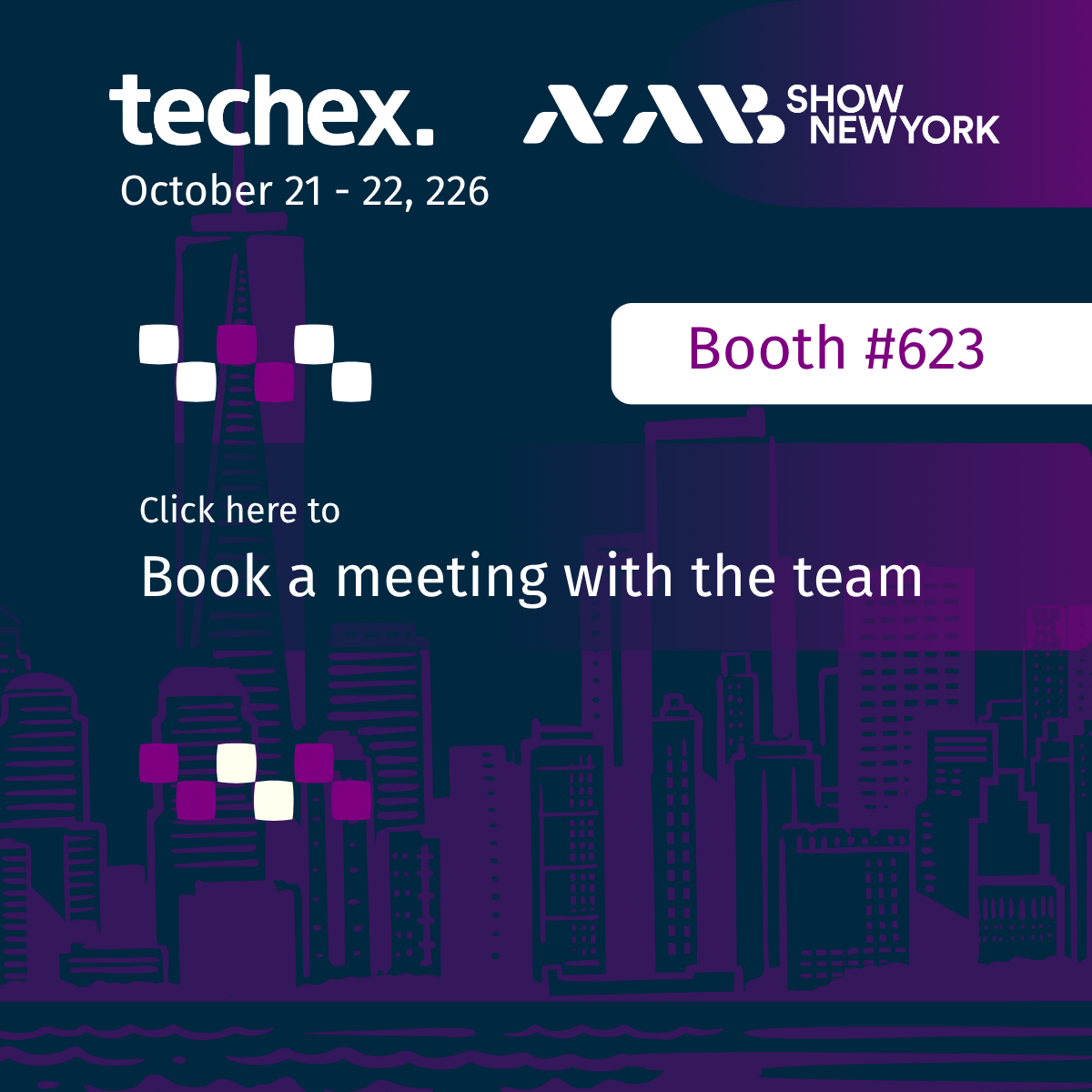 Book a meeting with us at NAB NY