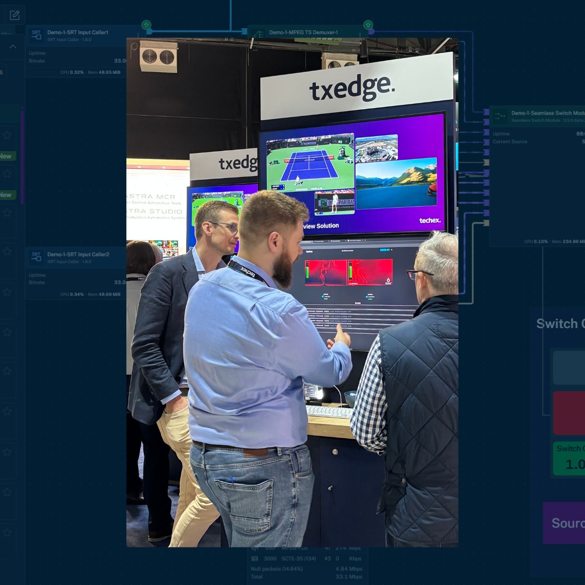 Techex team at IBC